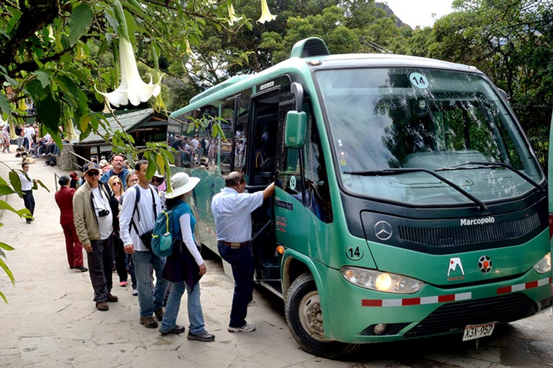 Bus to Machu Picchu