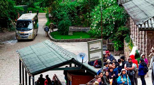 Bus en Machupicchu