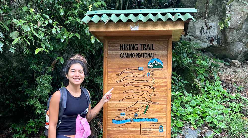 Punto de inicio de la caminata hacia Machu Picchu