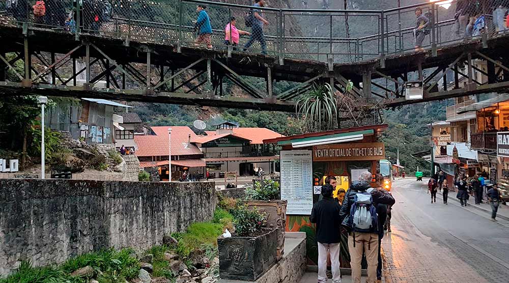 Bus ticket sale to Machu Picchu